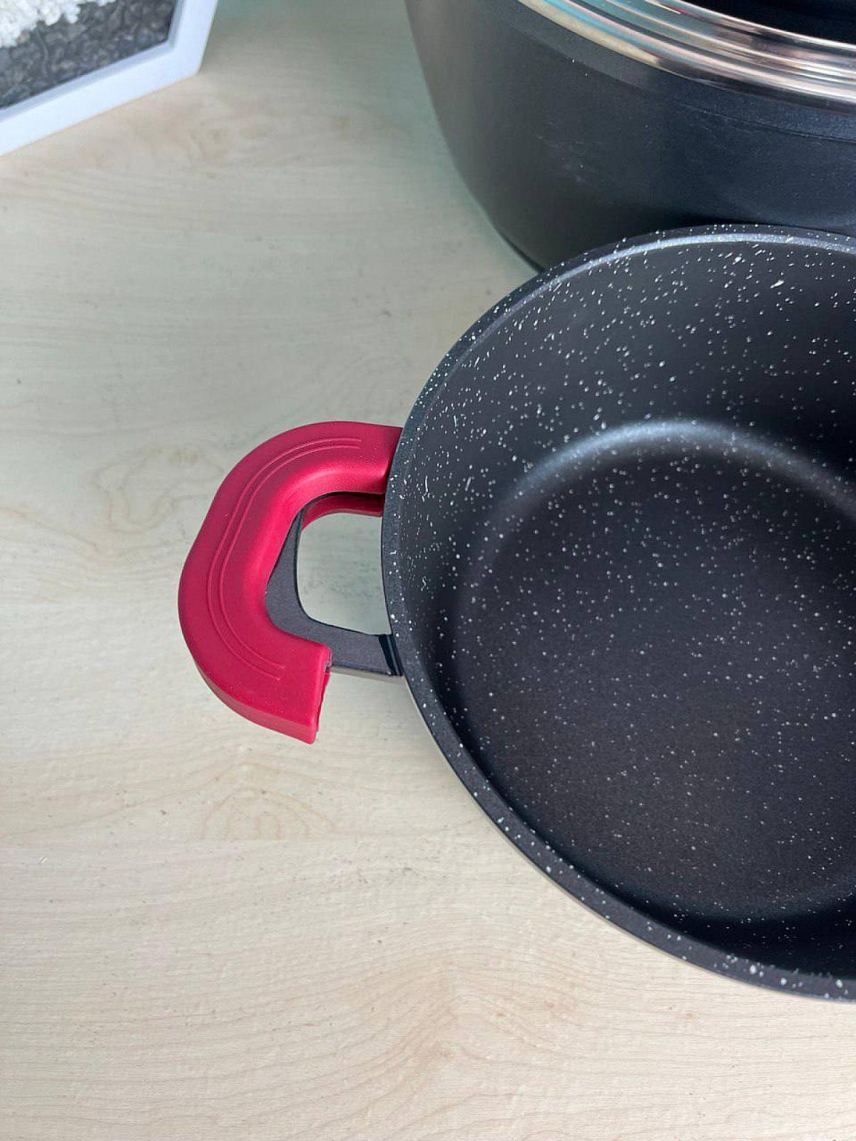 Изысканный набор с мраморным антипригарным покрытием