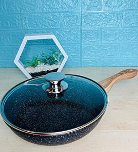 Сковорода WOK с мраморным антипригарным покрытием 26 см