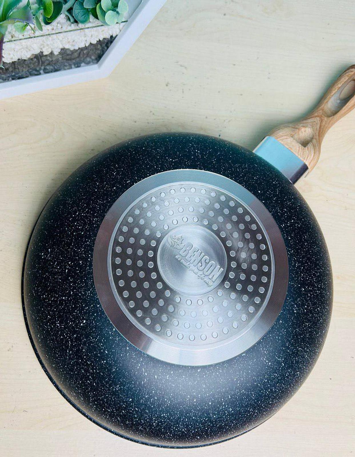 Сковорода WOK с мраморным антипригарным покрытием 30 см