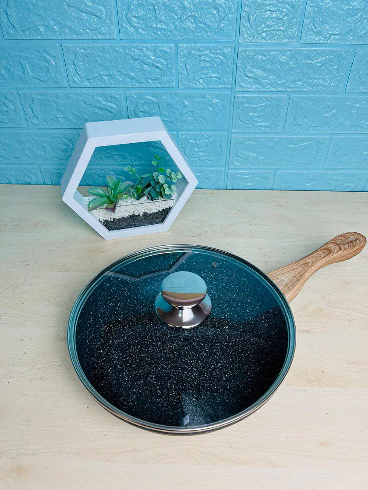 Сковорода WOK с мраморным антипригарным покрытием 30 см