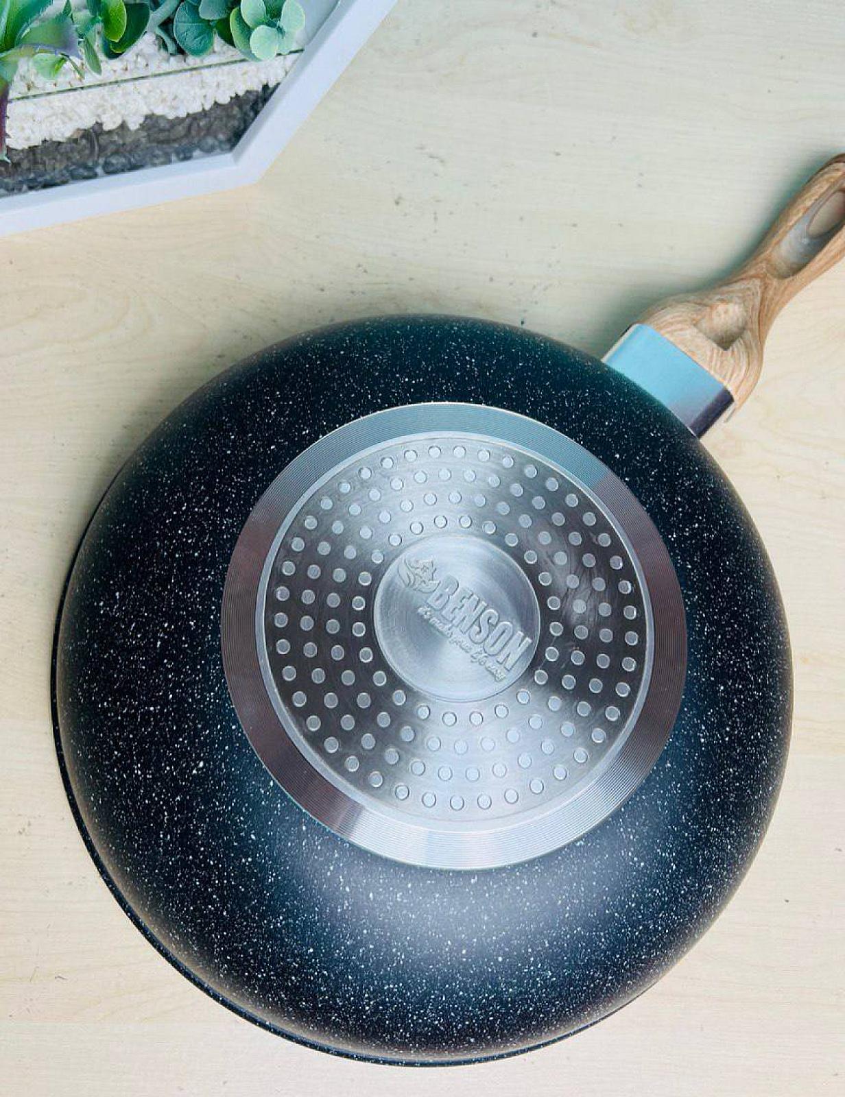 Сковорода WOK с мраморным антипригарным покрытием 30 см