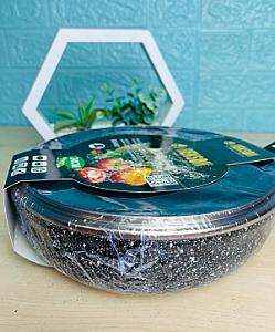 Сковорода с гранитным антипригарным покрытием с высокими бортами. Диаметр 26 см