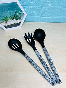 Універсальний кухонний набір на підставці. Ножі 5 шт Прилади 3 шт