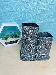 Універсальний кухонний набір на підставці. Ножі 5 шт Прилади 3 шт