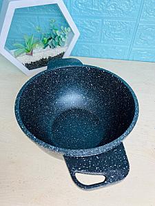 Изысканная кастрюля с мраморным антипригарным покрытием вместе с крышкой. 4.6 л