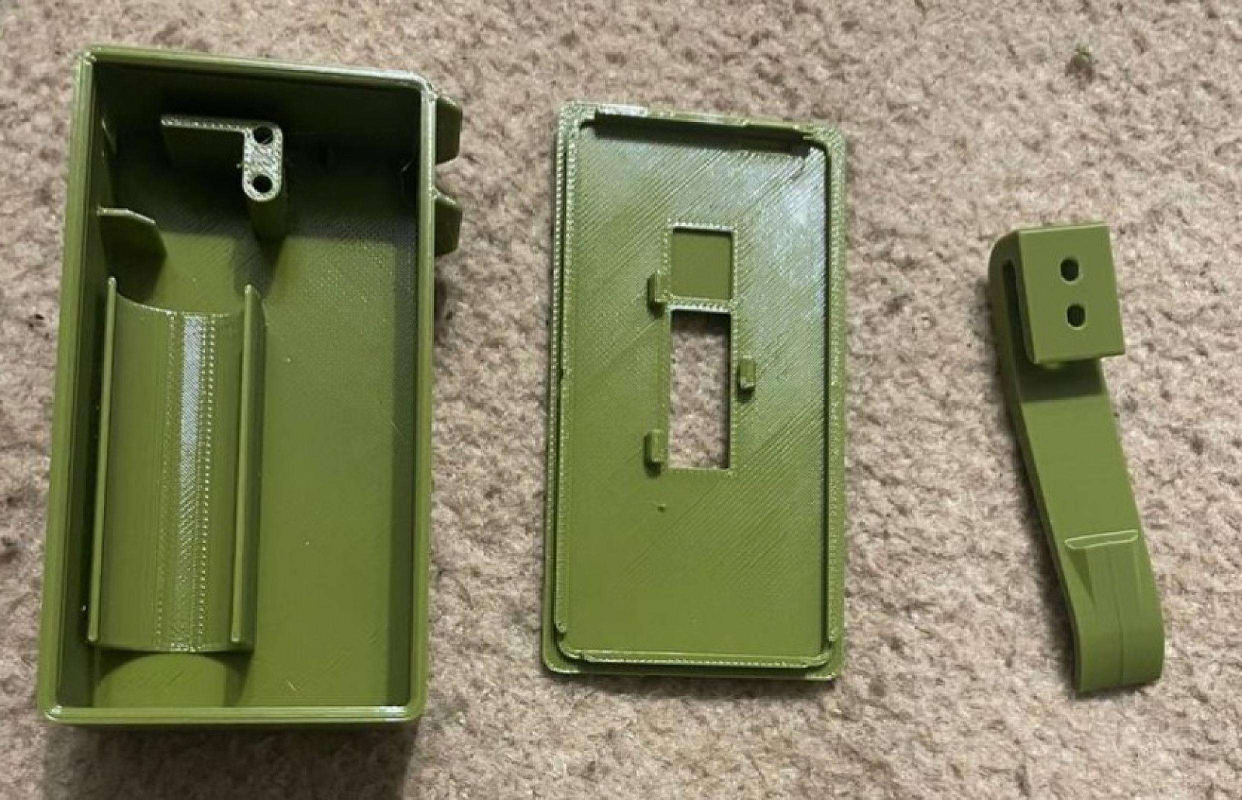 Корпус ліхтарика 2в1 (червоний + білий)