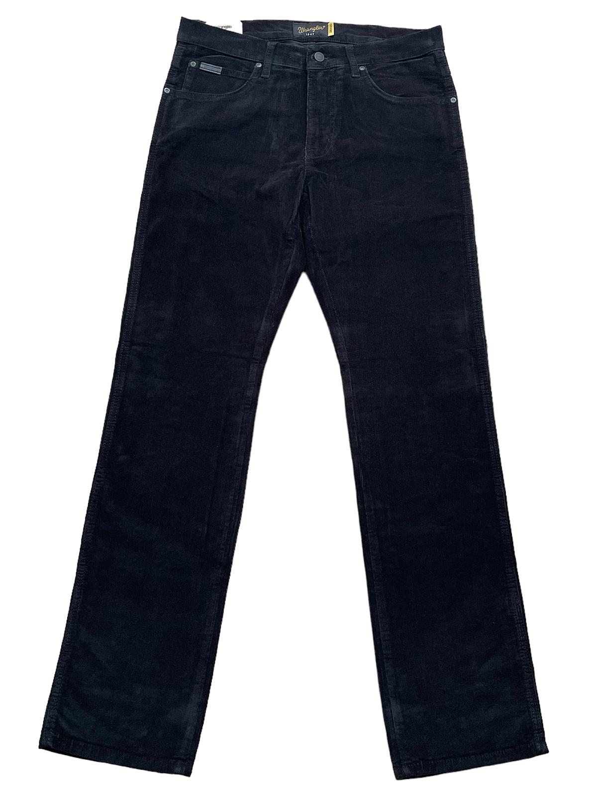 Чоловічі вельветові джинси Wrangler Regular Fit Black - чорний
