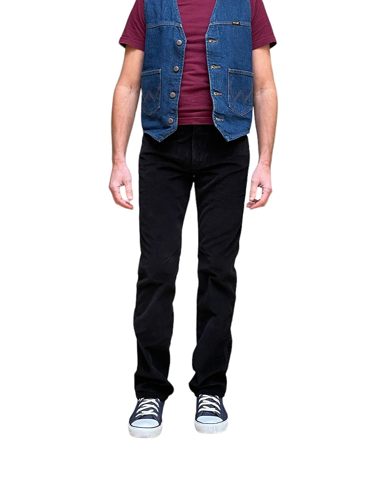 Чоловічі вельветові джинси Wrangler Regular Fit Black - чорний