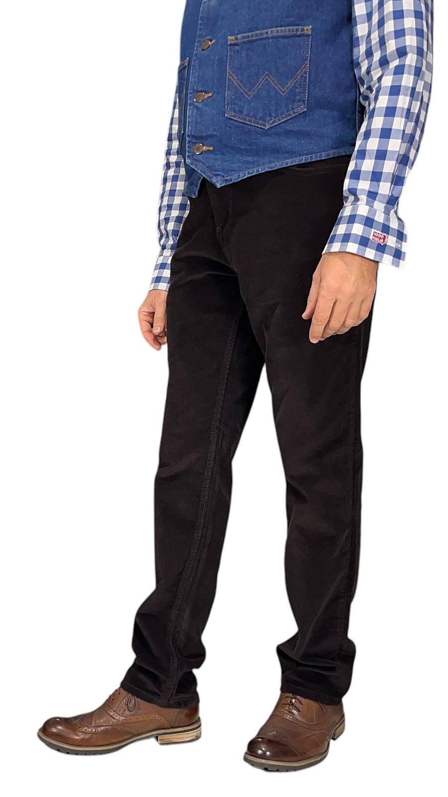 Чоловічі вельветові джинси Regular Fit  темно-коричневі (Dark Chocolate)