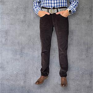 Чоловічі вельветові джинси Regular Fit  темно-коричневі (Dark Chocolate)