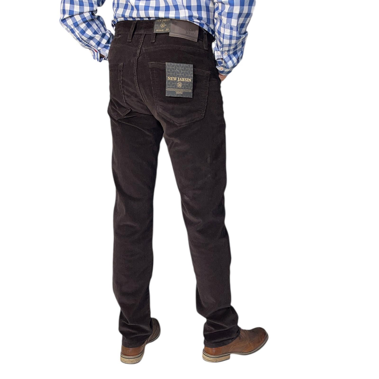 Чоловічі вельветові джинси Regular Fit  темно-коричневі (Dark Chocolate)