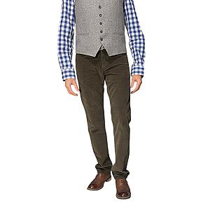 вельветові джинси Regular Fit темно-оливкового кольору