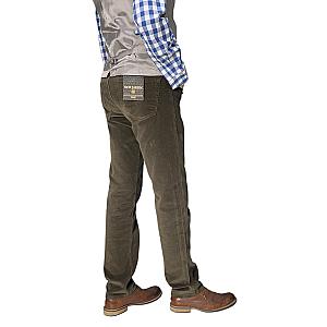 вельветові джинси Regular Fit темно-оливкового кольору