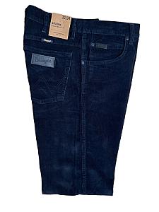 вельветові джинси Wrangler Arizona Dark Blue - темно синій