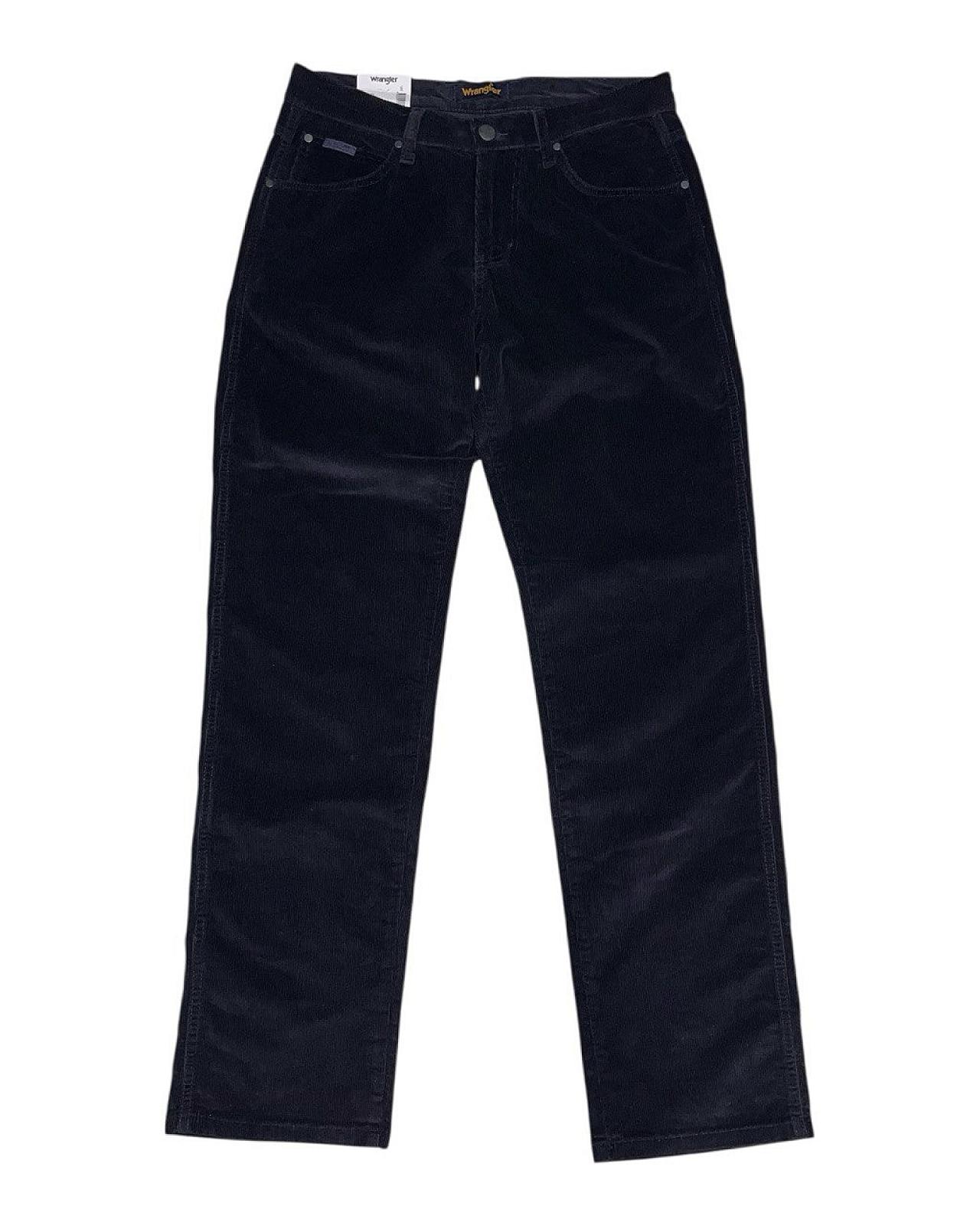 вельветові джинси Wrangler Texas Dark Blue темно-синій