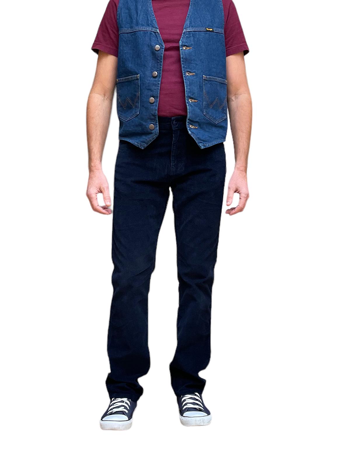 вельветові джинси Wrangler Texas Dark Blue темно-синій