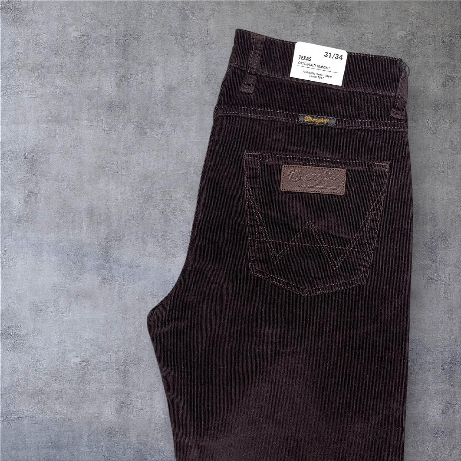 вельветові джинси Wrangler Texas Dark Blue темно-синій