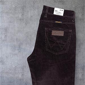 вельветові джинси Wrangler Texas Dark Blue темно-синій