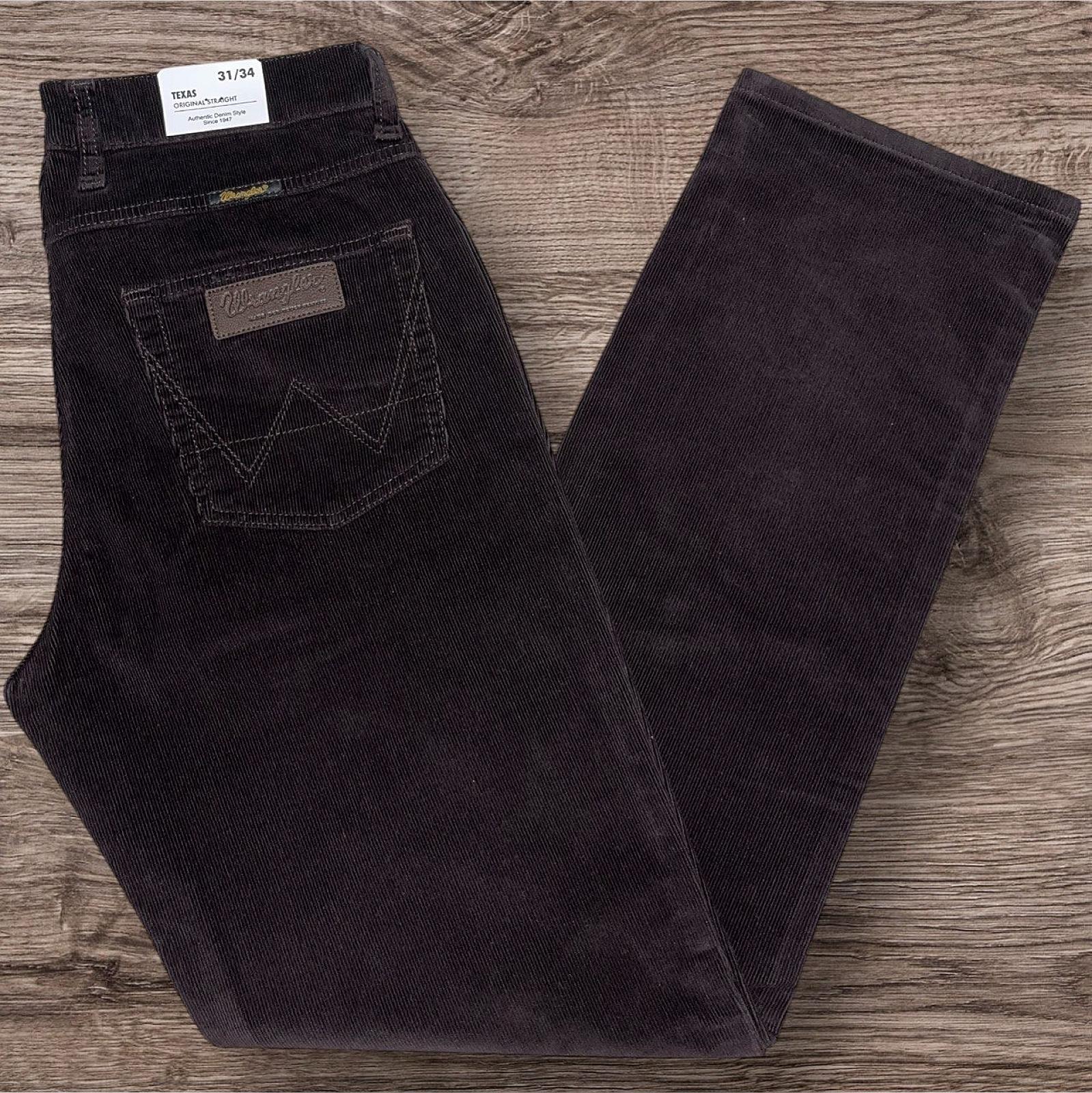 вельветові джинси Wrangler Texas Dark Blue темно-синій