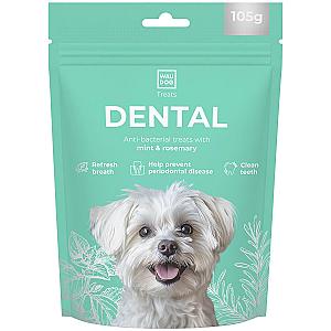 Ласощі для собак WAUDOG Treats Dental Паличка для чистки зубів з м'ятою і розмарином, 105 г