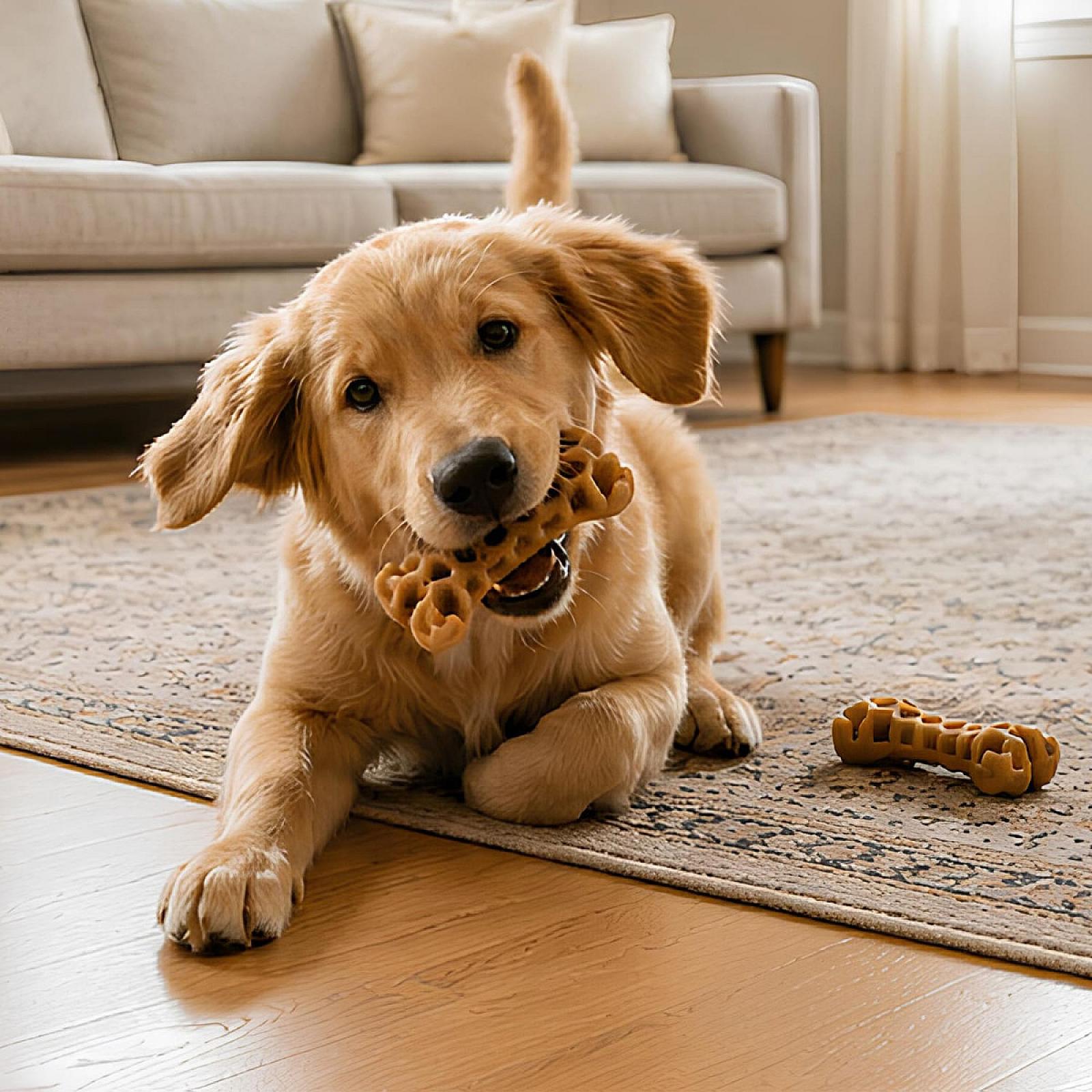 Ласощі для собак WAUDOG Treats Dental Кістка для чистки зубів з м'ятою та прополісом, 112 г
