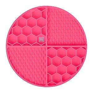Килимок для злизування і повільного харчування WAUDOG Silicone, 211х211х30 мм, рожевий