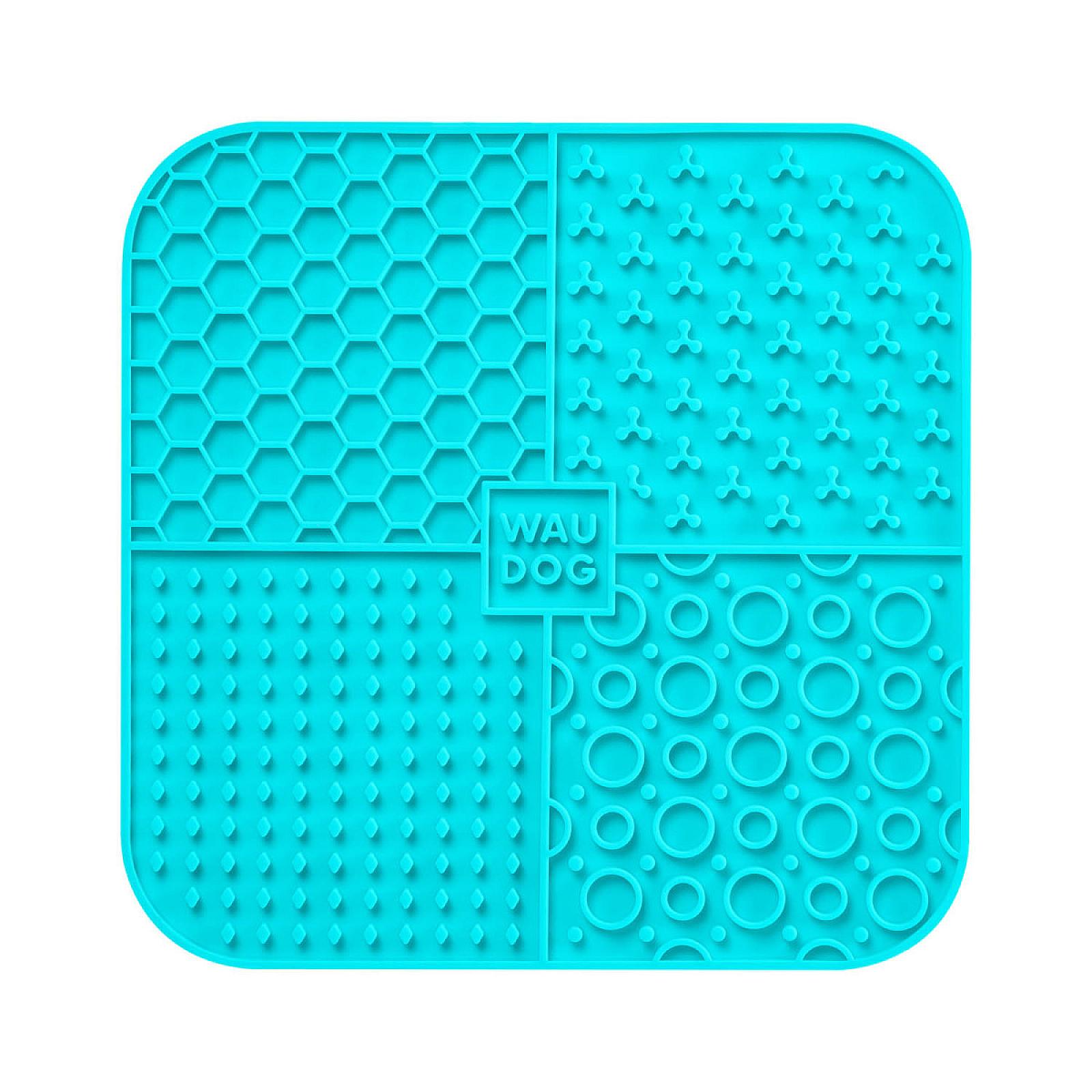 Килимок для злизування WAUDOG Silicone, 190х190х10 мм, блакитний