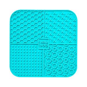 Килимок для злизування WAUDOG Silicone, 190х190х10 мм, блакитний