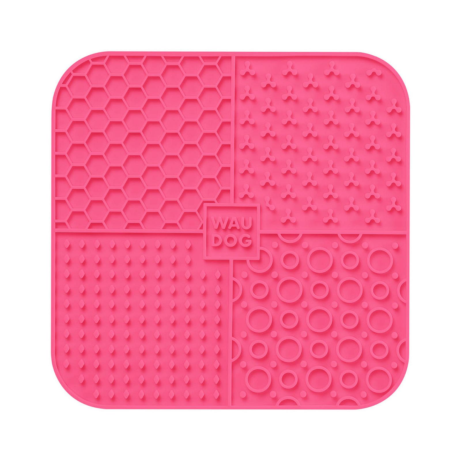Килимок для злизування WAUDOG Silicone, 190х190х10 мм, рожевий