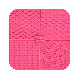 Килимок для злизування WAUDOG Silicone, 190х190х10 мм, рожевий