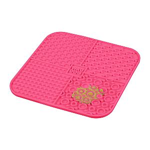 Килимок для злизування WAUDOG Silicone, 190х190х10 мм, рожевий