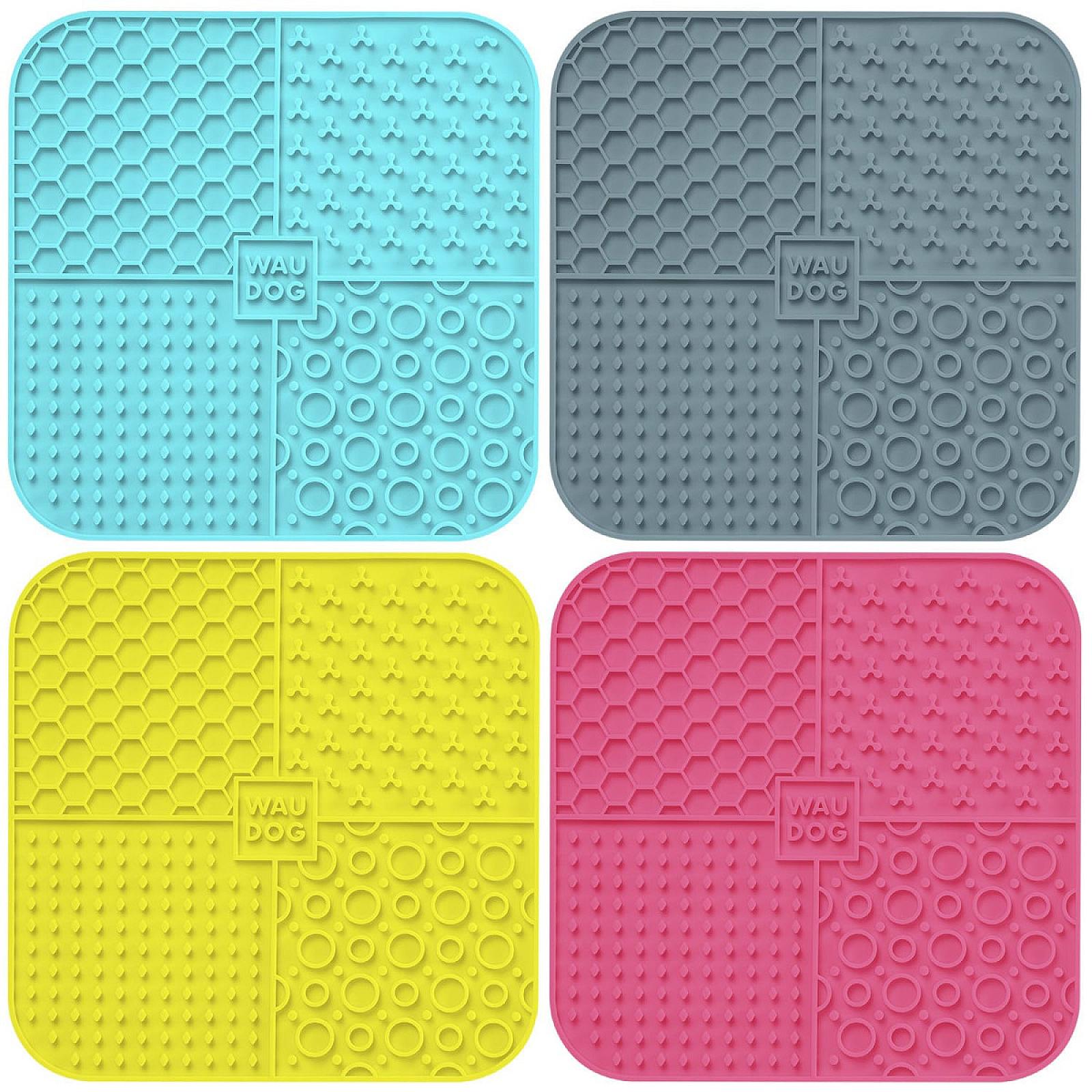 Килимок для злизування WAUDOG Silicone, 190х190х10 мм, рожевий