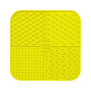 Килимок для злизування WAUDOG Silicone, 190х190х10 мм, жовтий