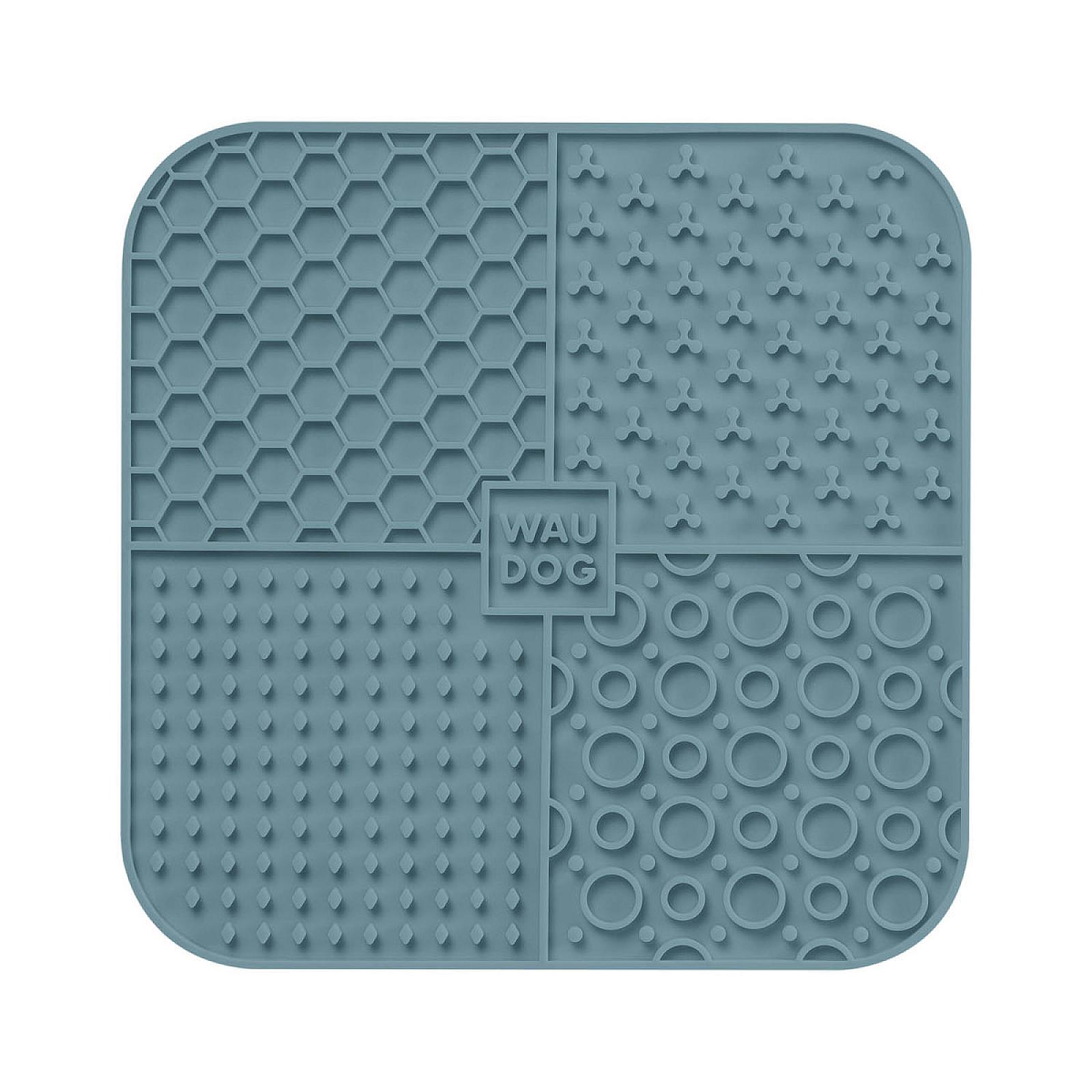 Килимок для злизування WAUDOG Silicone, 190х190х10 мм, сірий
