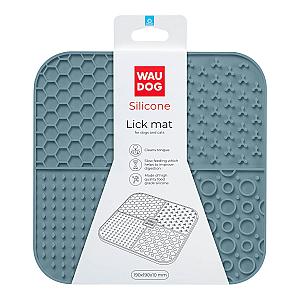 Килимок для злизування WAUDOG Silicone, 190х190х10 мм, сірий