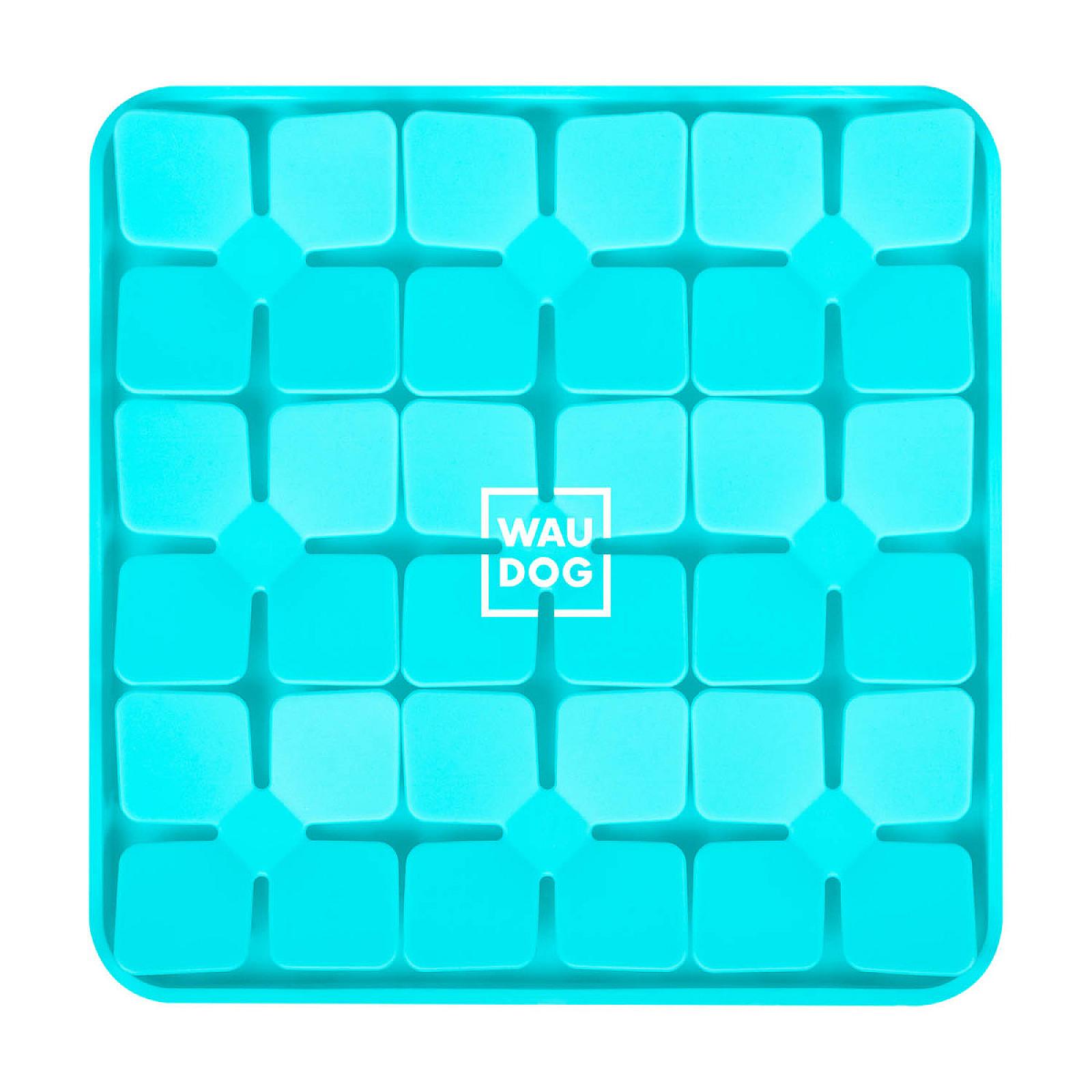 Килимок для пошуку корму WAUDOG Silicone, 205х205х17 мм, блакитний