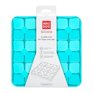 Килимок для пошуку корму WAUDOG Silicone, 205х205х17 мм, блакитний
