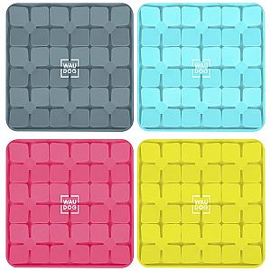 Килимок для пошуку корму WAUDOG Silicone, 205х205х17 мм, блакитний