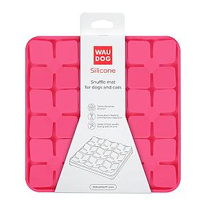 Килимок для пошуку корму WAUDOG Silicone, 205х205х17 мм, рожевий