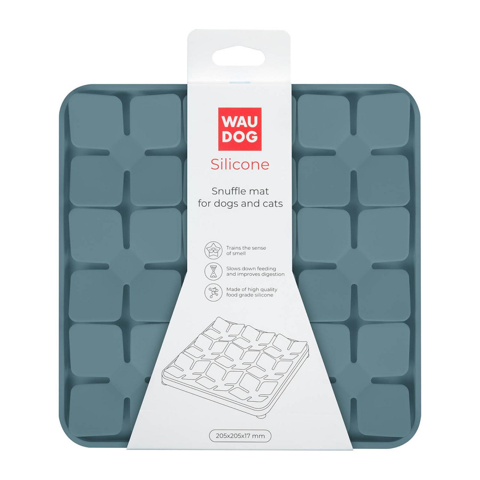 Килимок для пошуку корму WAUDOG Silicone, 205х205х17 мм, сірий