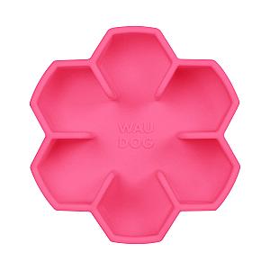 Миска для повільного харчування WAUDOG Silicone, 450 мл, рожева