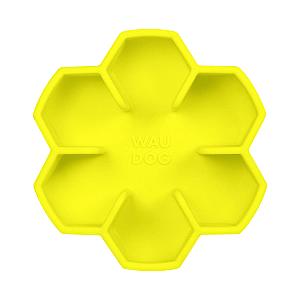 Миска для повільного харчування WAUDOG Silicone, 450 мл, жовта