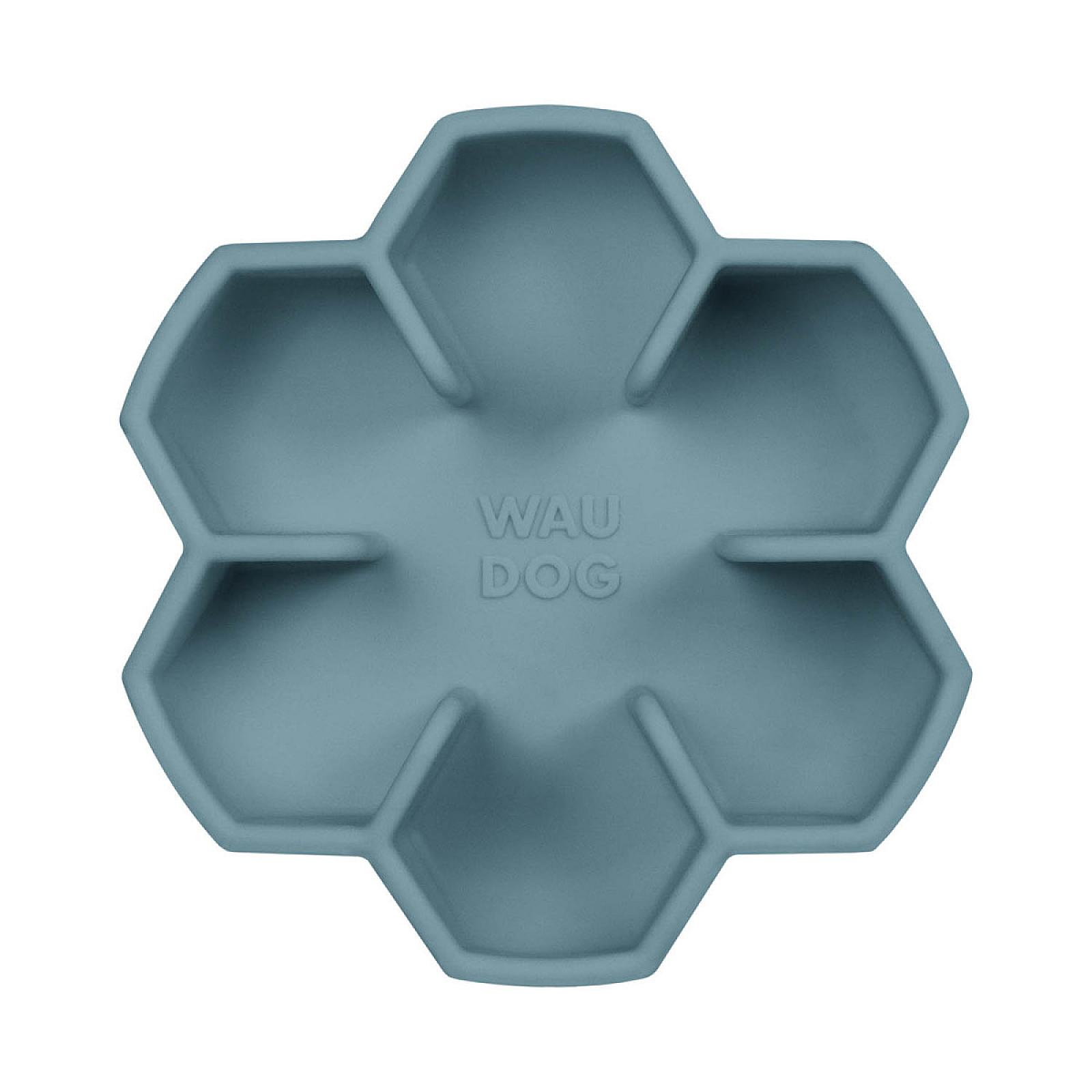 Миска для повільного харчування WAUDOG Silicone, 450 мл, сіра