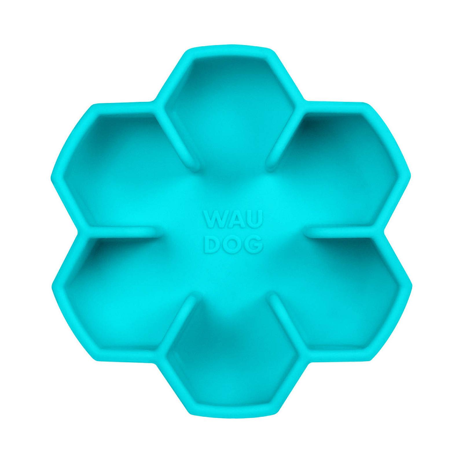 Миска для повільного харчування WAUDOG Silicone, 750 мл, блакитна