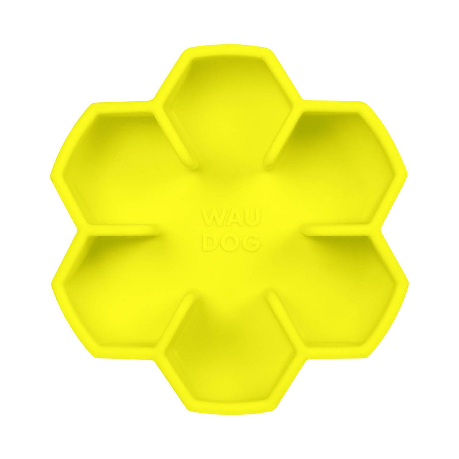 Миска для повільного харчування WAUDOG Silicone, 750 мл, жовта