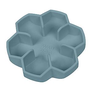 Миска для повільного харчування WAUDOG Silicone, 750 мл, сіра