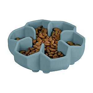 Миска для повільного харчування WAUDOG Silicone, 750 мл, сіра