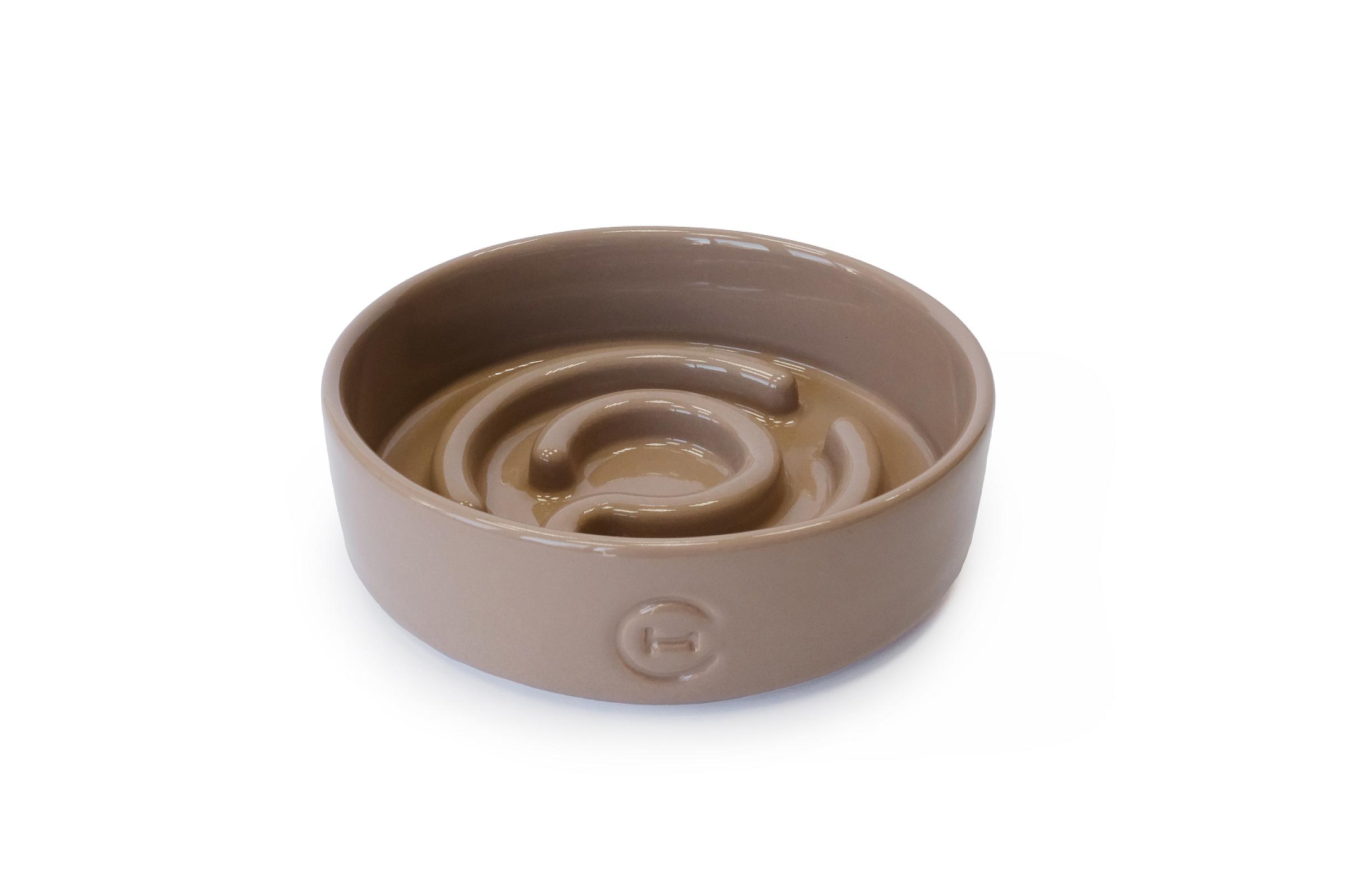Керамічна миска для повільного годування для собак Cacao Ceramic Slow Feeder