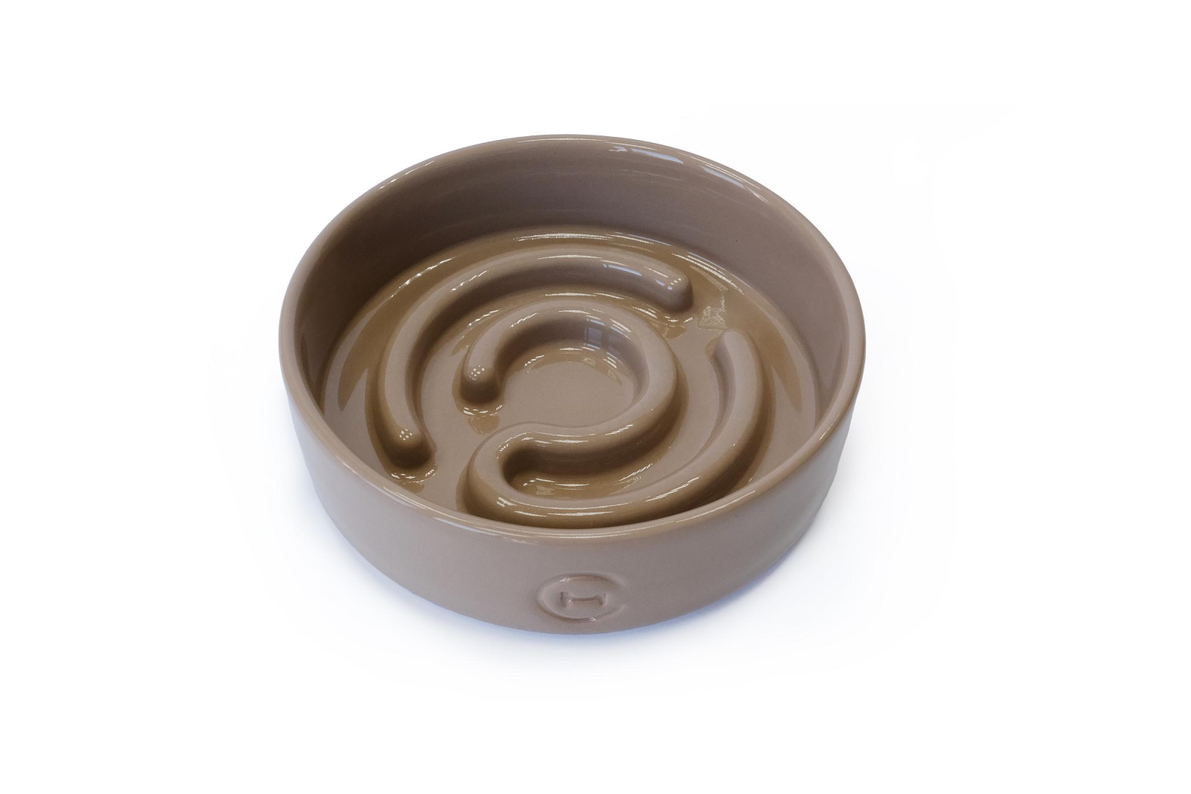 Керамічна миска для повільного годування для собак Cacao Ceramic Slow Feeder