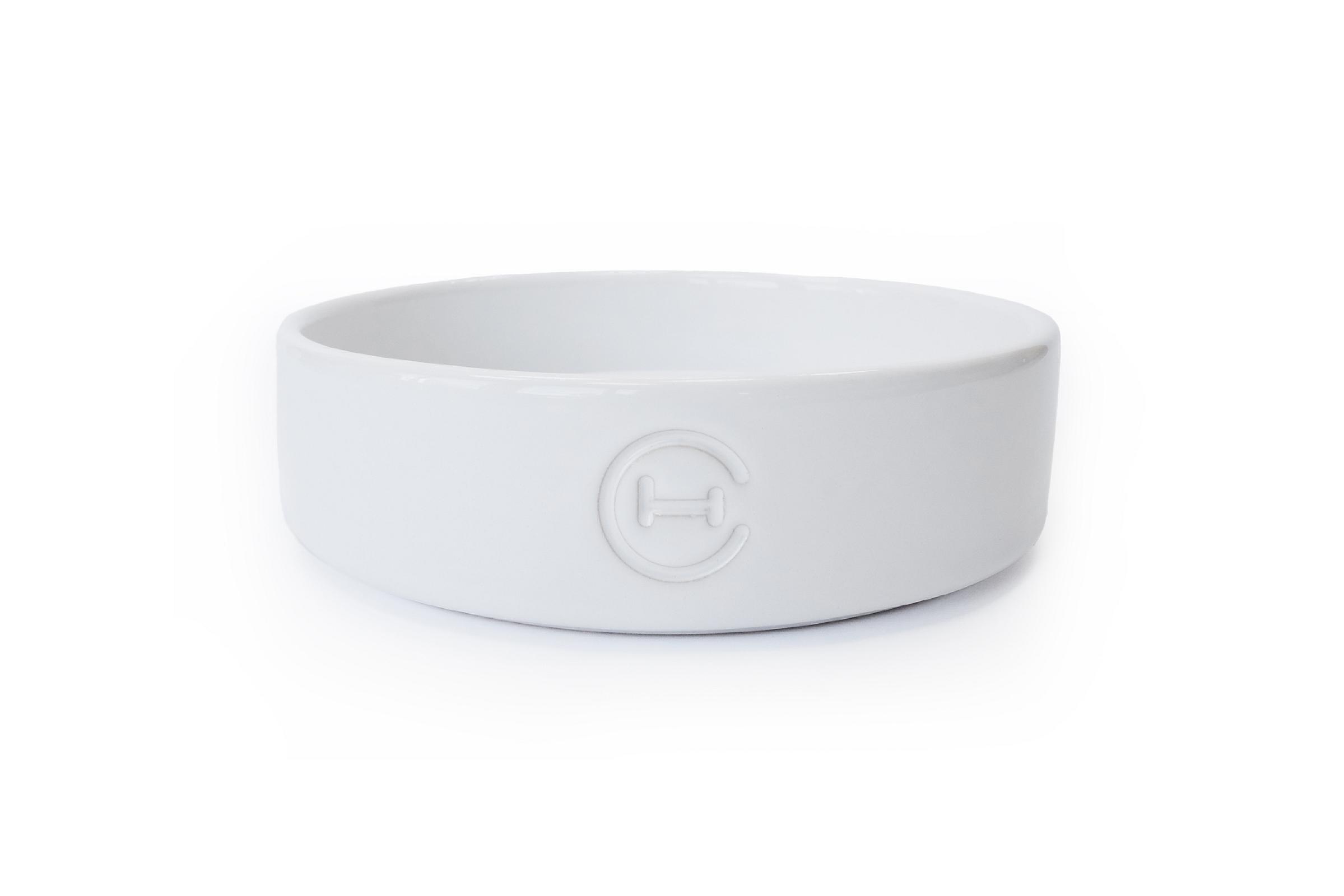 Керамічна миска для повільного годування для собак White Ceramic Slow Feeder